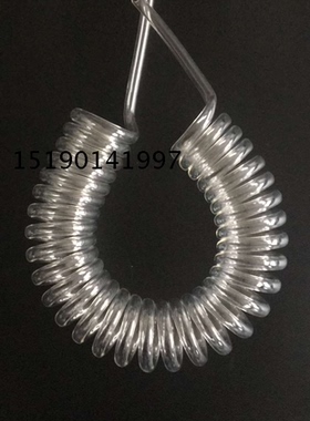 JOSOT12*8透明弹簧管 气管水管 PU线圈软管