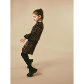 北欧n女孩中大童金丝绒彩色亮片拉链开衫 104 164外贸童装 外套