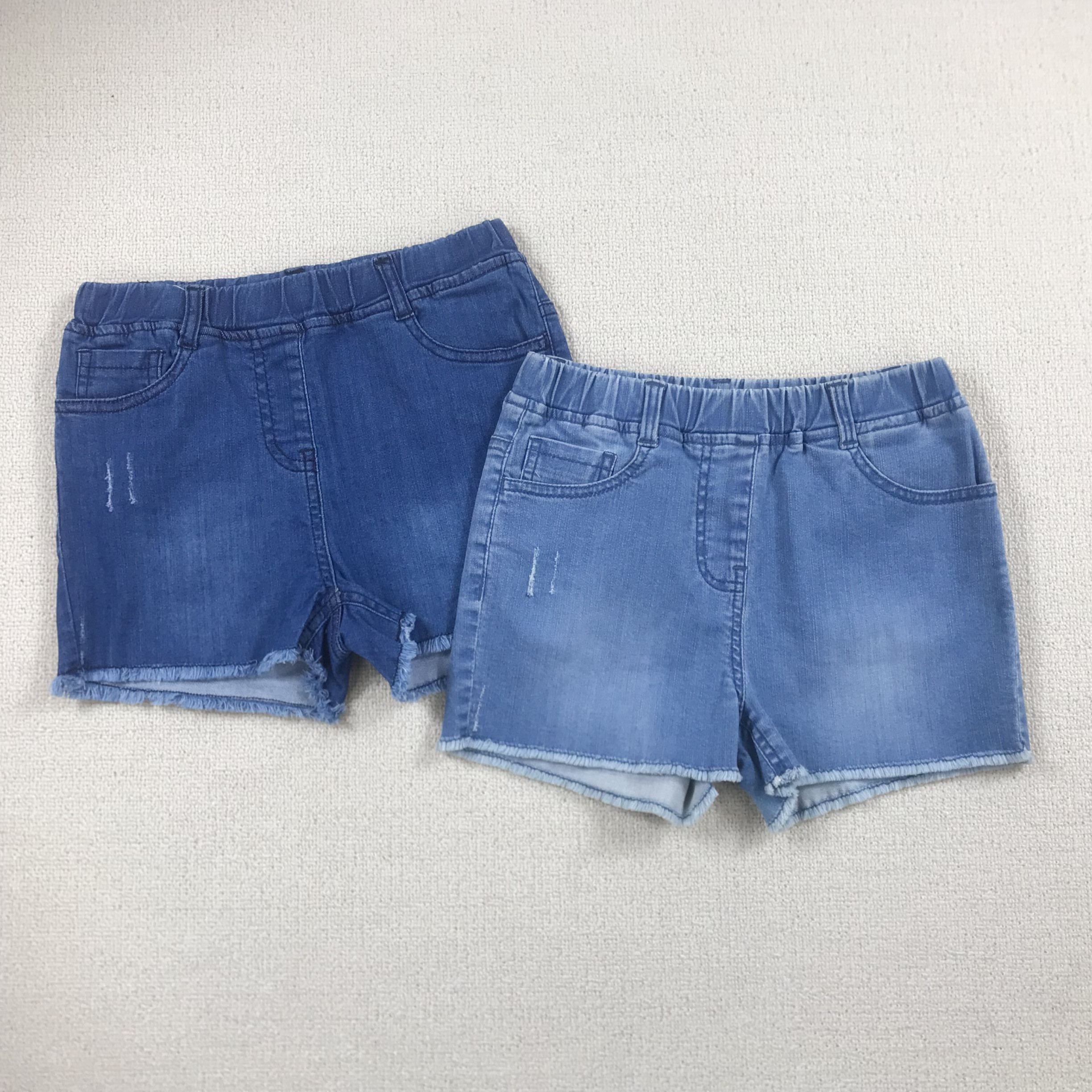外贸童裤女孩松紧腰牛仔短裤