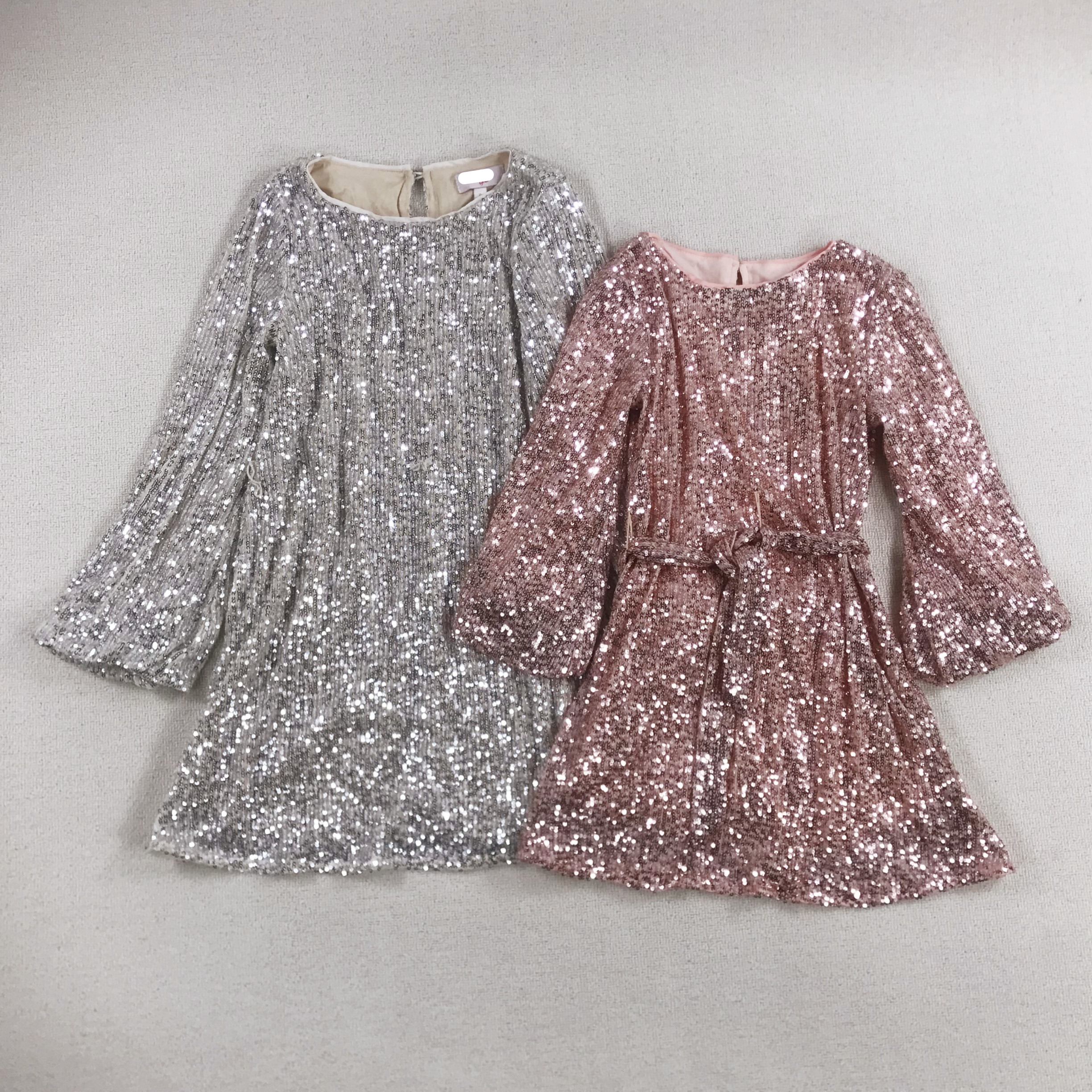 外贸童裙女孩亮片连衣裙