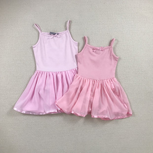 女孩女童吊带针织连体跳舞裙夏装 8岁外贸童装