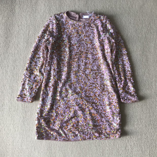 116 公主宴会连衣裙 164外贸童裙北欧n女孩中大童亮片长袖