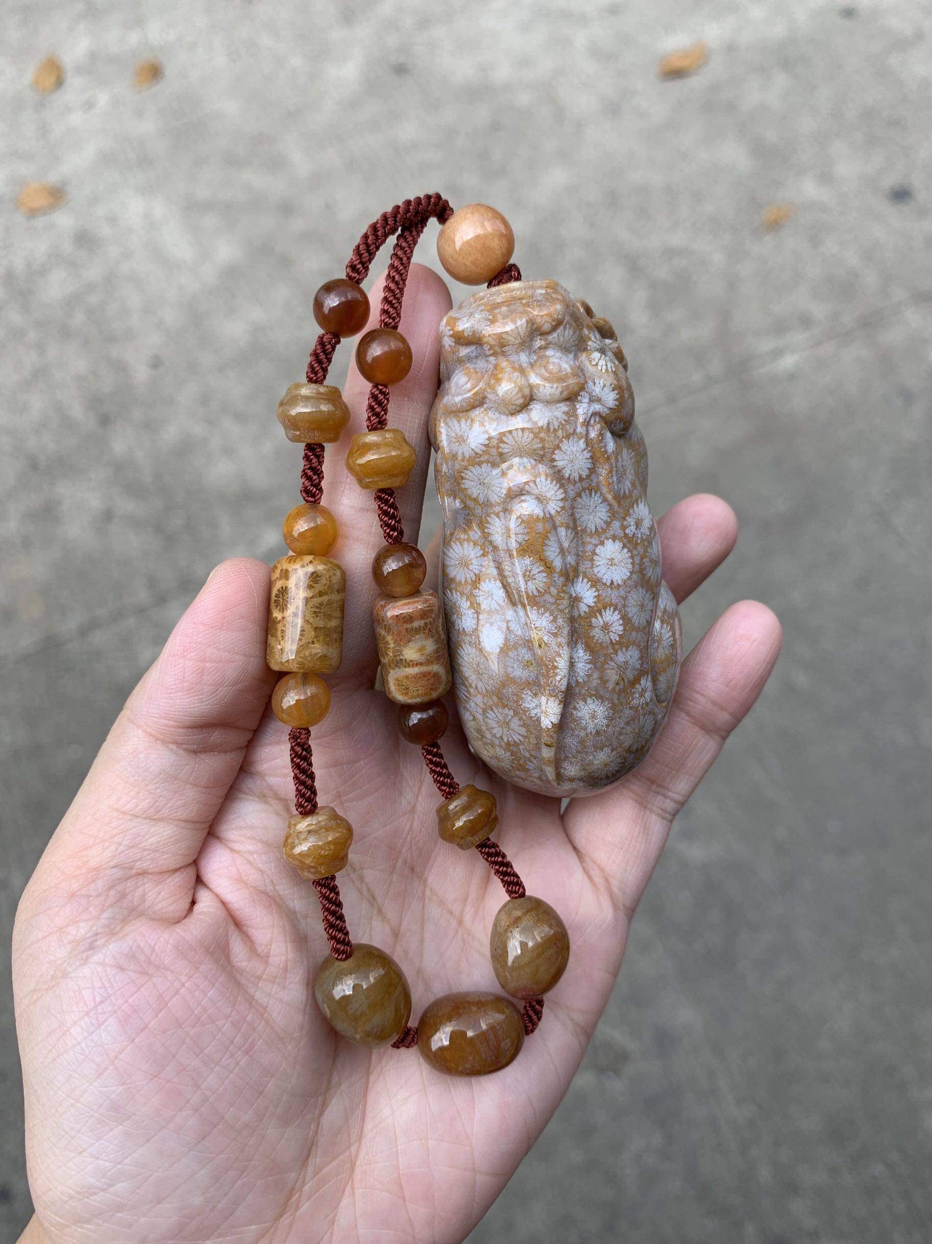 精品珊瑚玉三亚小罗菊花玉直播