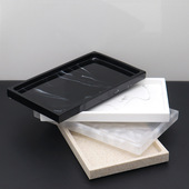 欧式 酒店浴室用品卫浴洗漱托盘浴室用品套件树脂卫生间托盘样板房