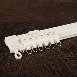 有恩窗帘 飘窗窗帘轨道可弯曲铝合金弯轨滑轨侧装顶装弧型U型窗轨