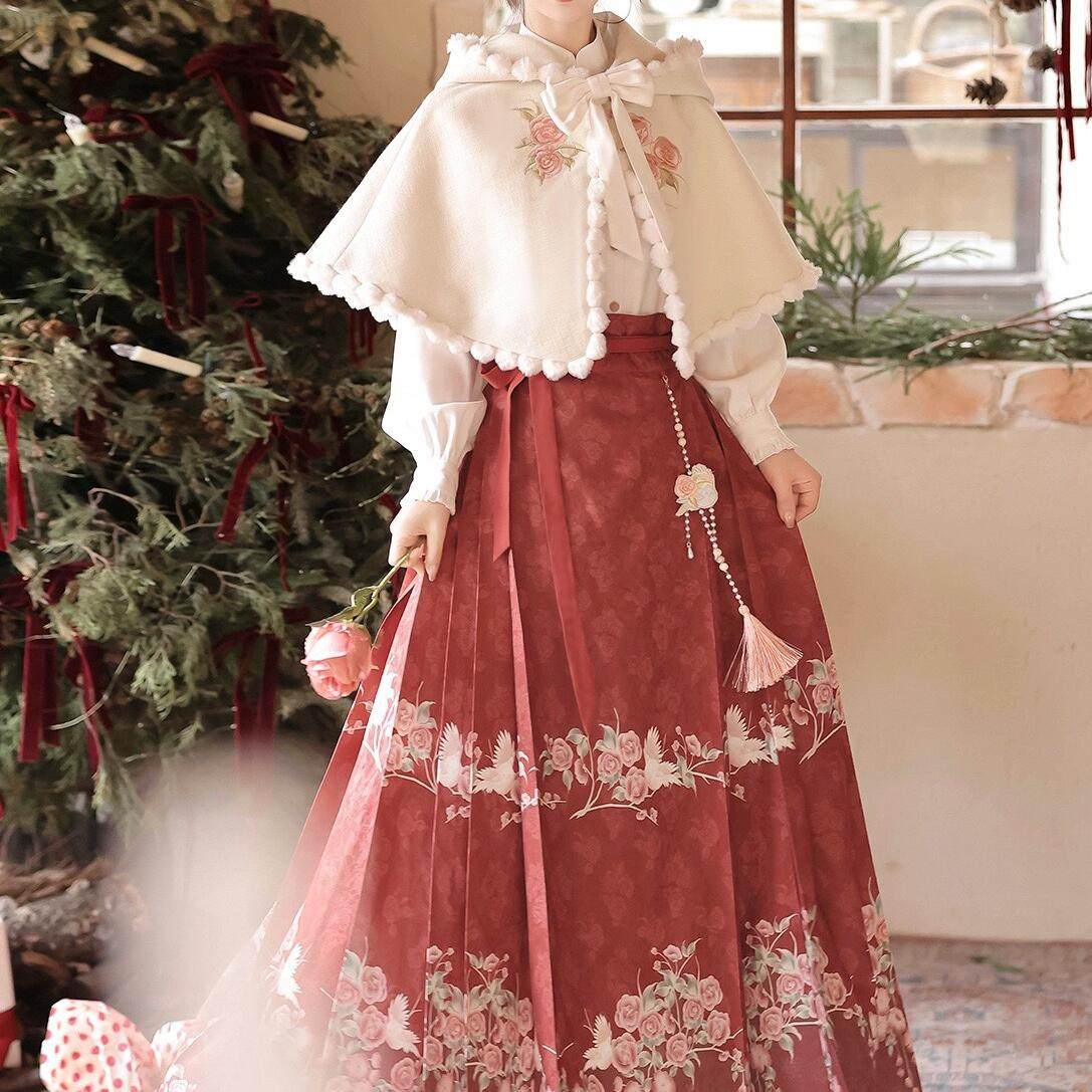 海棠春宴原创衬衣马面裙倚梦阁