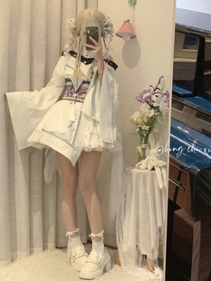 Lolita龙息谷原创和风洛丽塔日系动漫女连衣裙腰封套装 cos服和服