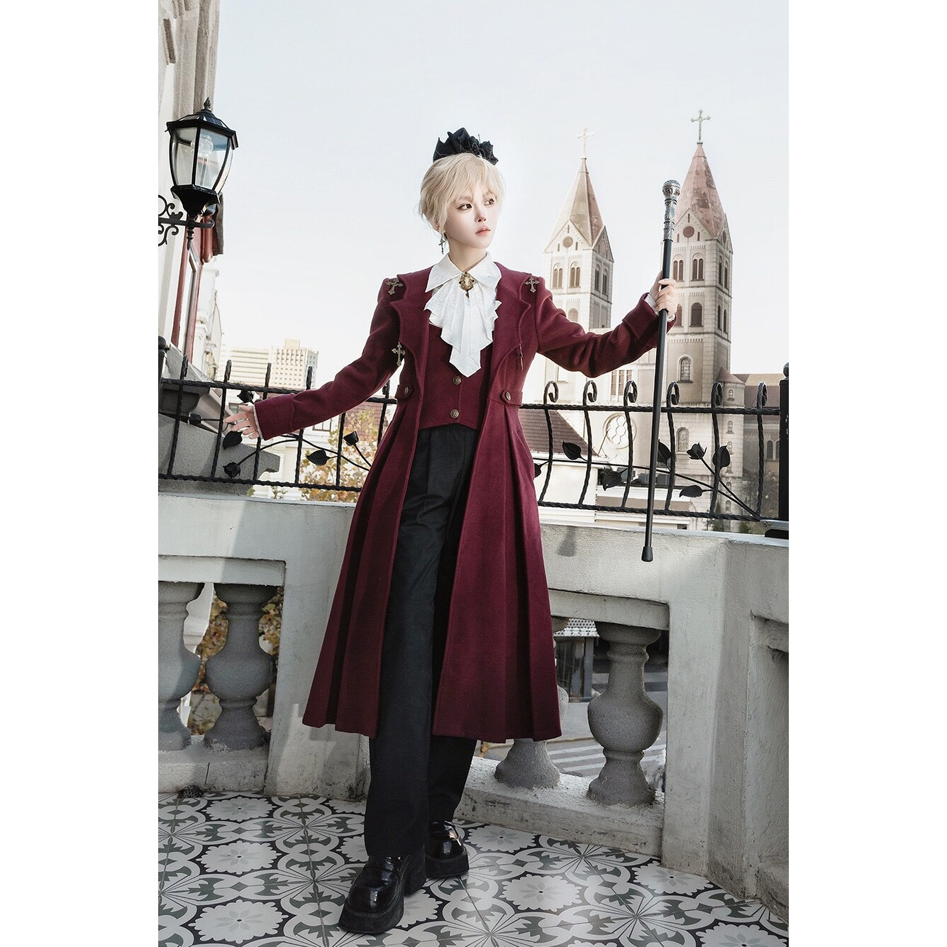 哥特风上衣外套裤子lolita套装