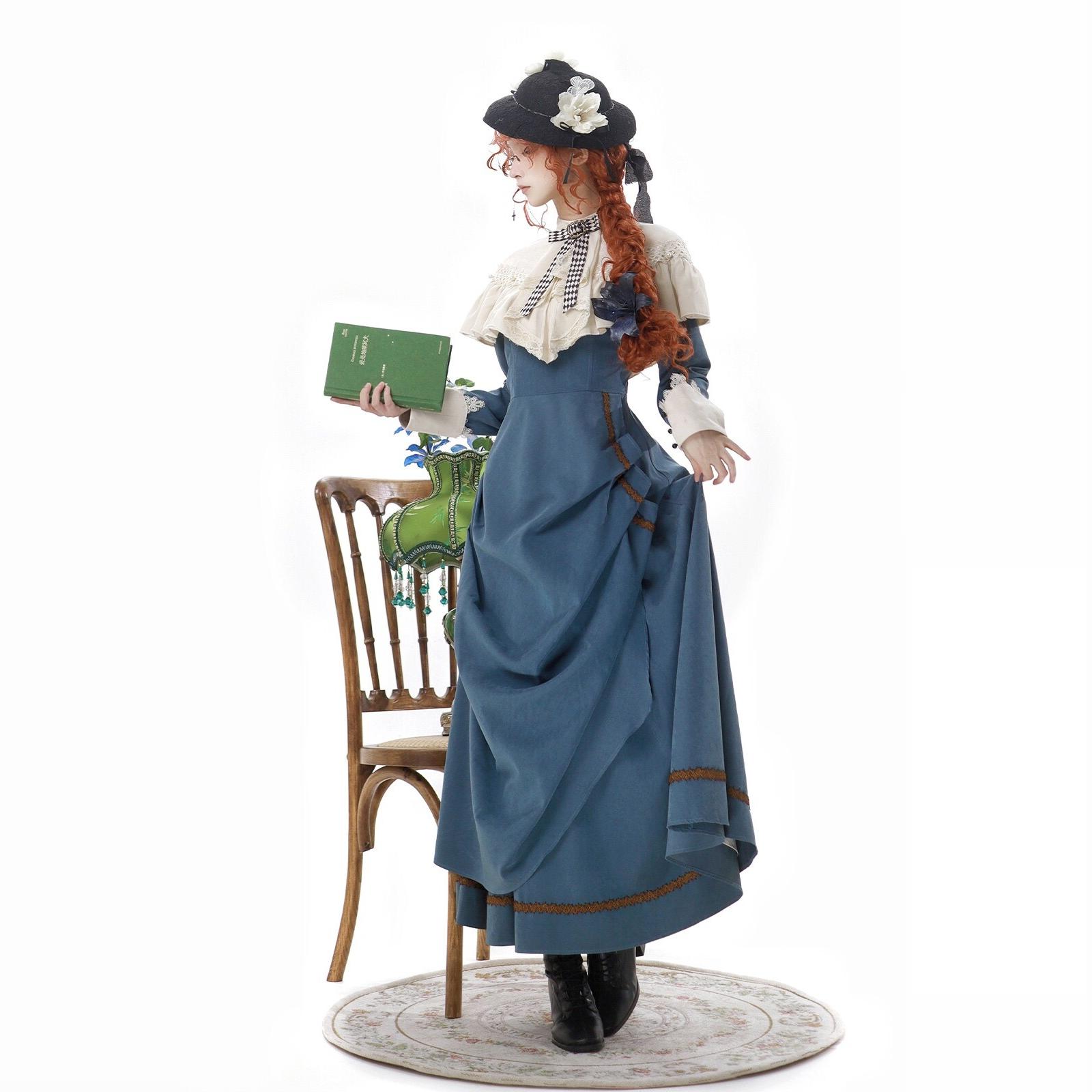 熊逗酱原创中国风连衣裙披肩