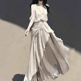 审判天使原创希腊风lolita洛丽塔斗篷刺绣连衣裙斗篷春夏神女表演