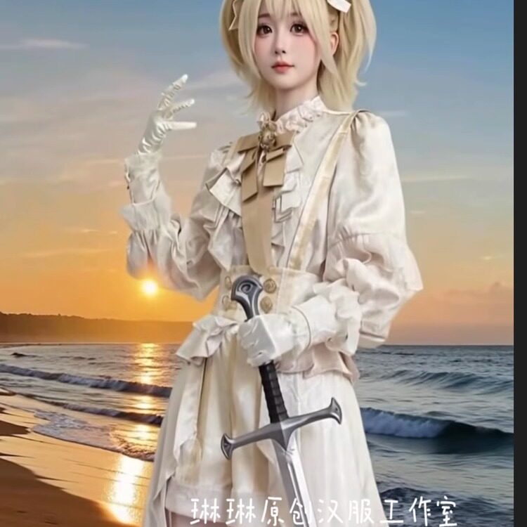 熊逗酱lolita洋装上衣背带裙