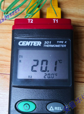 双探头CENTER301测温仪单路群特300温度计304四路309四通道连电脑