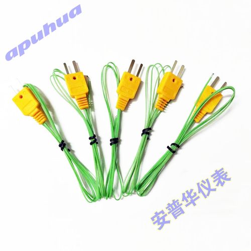 绿色探头TES1310热电偶测温线K型
