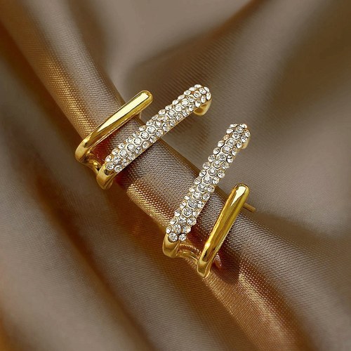 适合小耳垂无耳洞蚊香盘耳夹免打孔港风耳钉甜酷2023夏款几何耳环