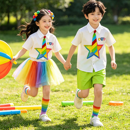 幼儿园园服儿童毕业班服演出服小学生啦啦队服校服夏季儿童套装