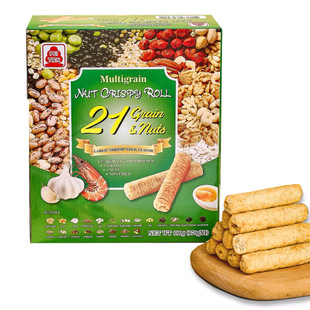 山姆正品代购 北田综合谷物坚果香脆卷（蒜香虾蛋黄口味）680克