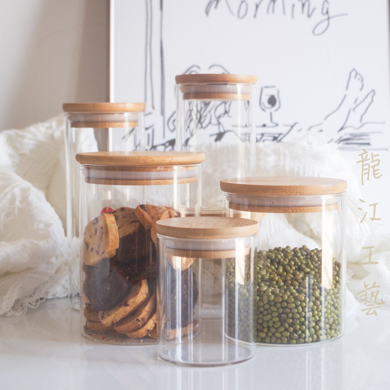 玻璃密封罐厨房收纳罐零食干货