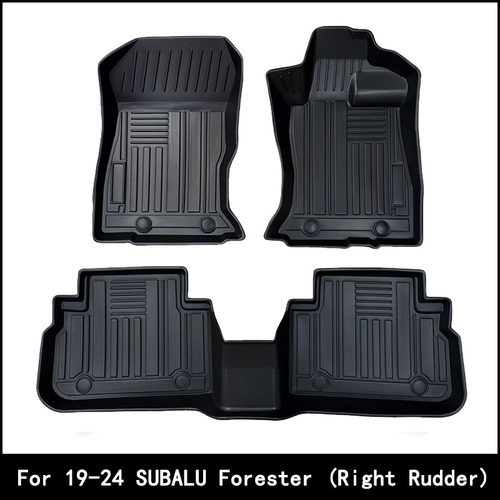 适用于19-24款斯巴鲁森林人Subalu Forester汽车脚垫右舵TPE脚垫
