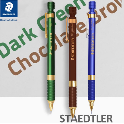 德国施德楼自动铅笔925 35蓝金限定款0.5mm HB素描书写手绘画设计