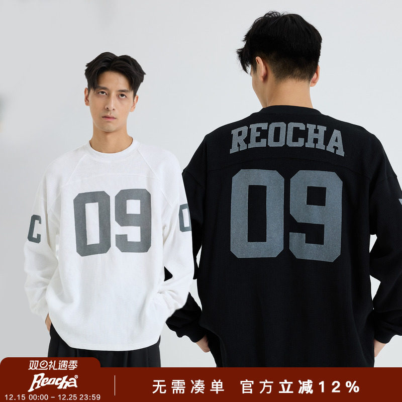 美式运动复古橄榄球冰球服卫衣