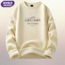 唐狮集团DESSO男长袖 上衣 卫衣秋冬加绒宽松打底重磅休闲纯棉男士