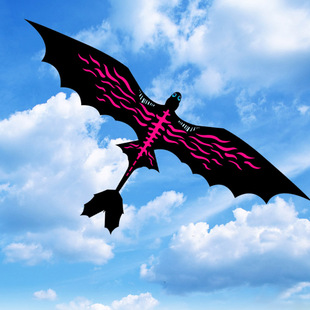 潍坊筝乐 火焰翼龙风筝  飞龙 无牙仔夜煞翼龙 成人风筝 新手好飞