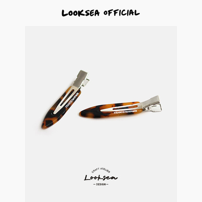 Looksea official法式复古简约发夹无痕侧边夹学生刘海碎发卡发饰