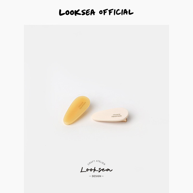 Looksea official复古水滴发夹彩色鸭舌夹百搭少女醋酸刘海侧边夹,饰品/流行首饰/时尚饰品新,发饰,淘宝优惠券,粉丝福利购,淘宝优惠卷