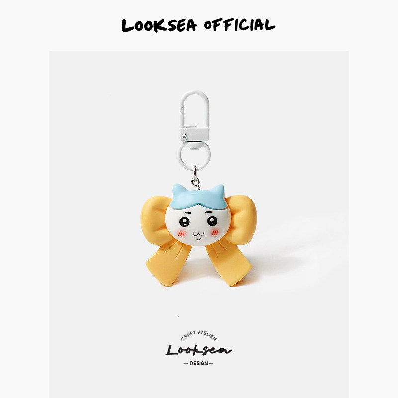 Looksea official日系卡通乌萨奇花朵小八钥匙扣挂件包包闺蜜挂饰图片