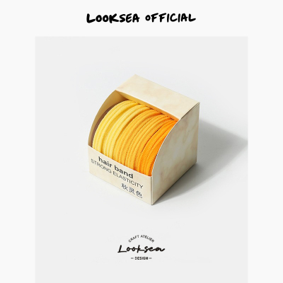 Looksea official高级感精致莫兰迪色气质扎头发绳皮筋发圈皮套