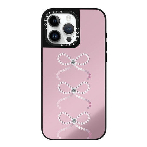 珍珠蝴蝶结适用cozstify手机壳苹果iPhone16promax手机壳15pro14磁吸13镜面12保护壳香港潮牌手机保护套