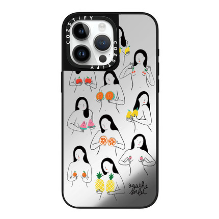 水果配比女孩适用cozstify手机壳苹果iPhone16promax手机壳15pro14磁吸13镜面12保护壳香港潮牌手机保护套