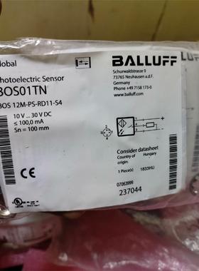 BALLUFF/巴鲁夫，BOS01TN，全新2个巴鲁夫传感器
