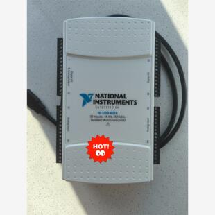 NI USB-6218数据采集卡螺栓端子口 带USB线