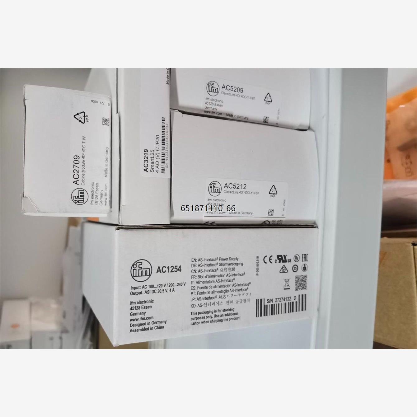 全新原装正品易福门AC521