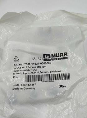 MURR穆尔 7000-14621-0000000圆形插头M