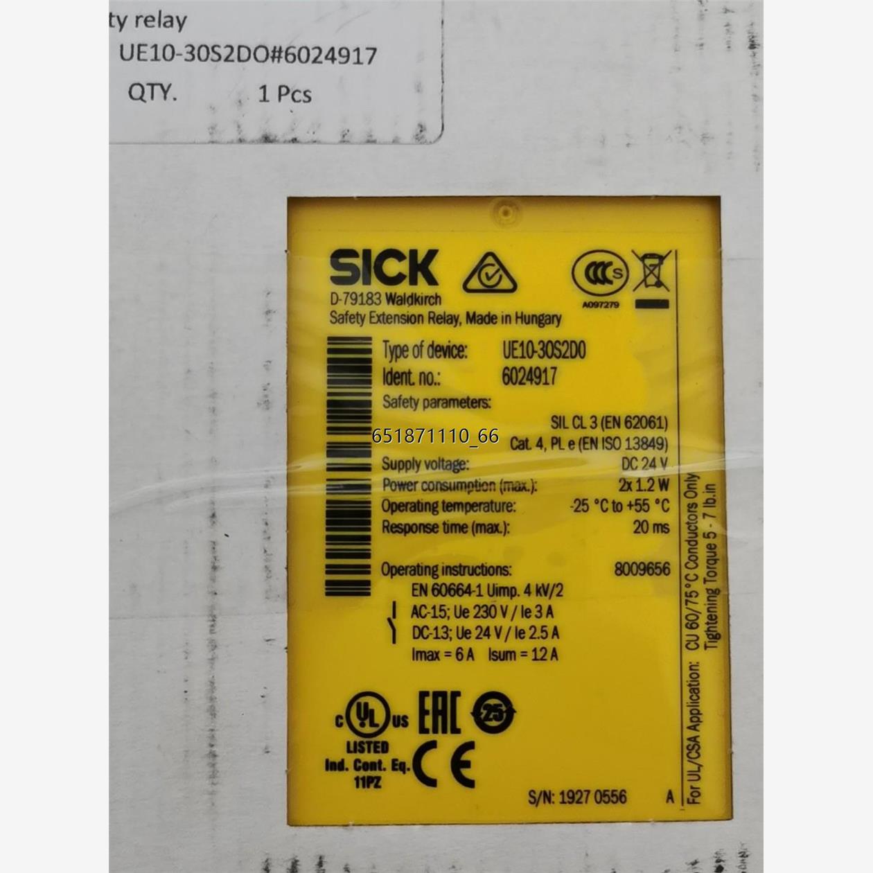 SICK西克继电器UE10-32D0