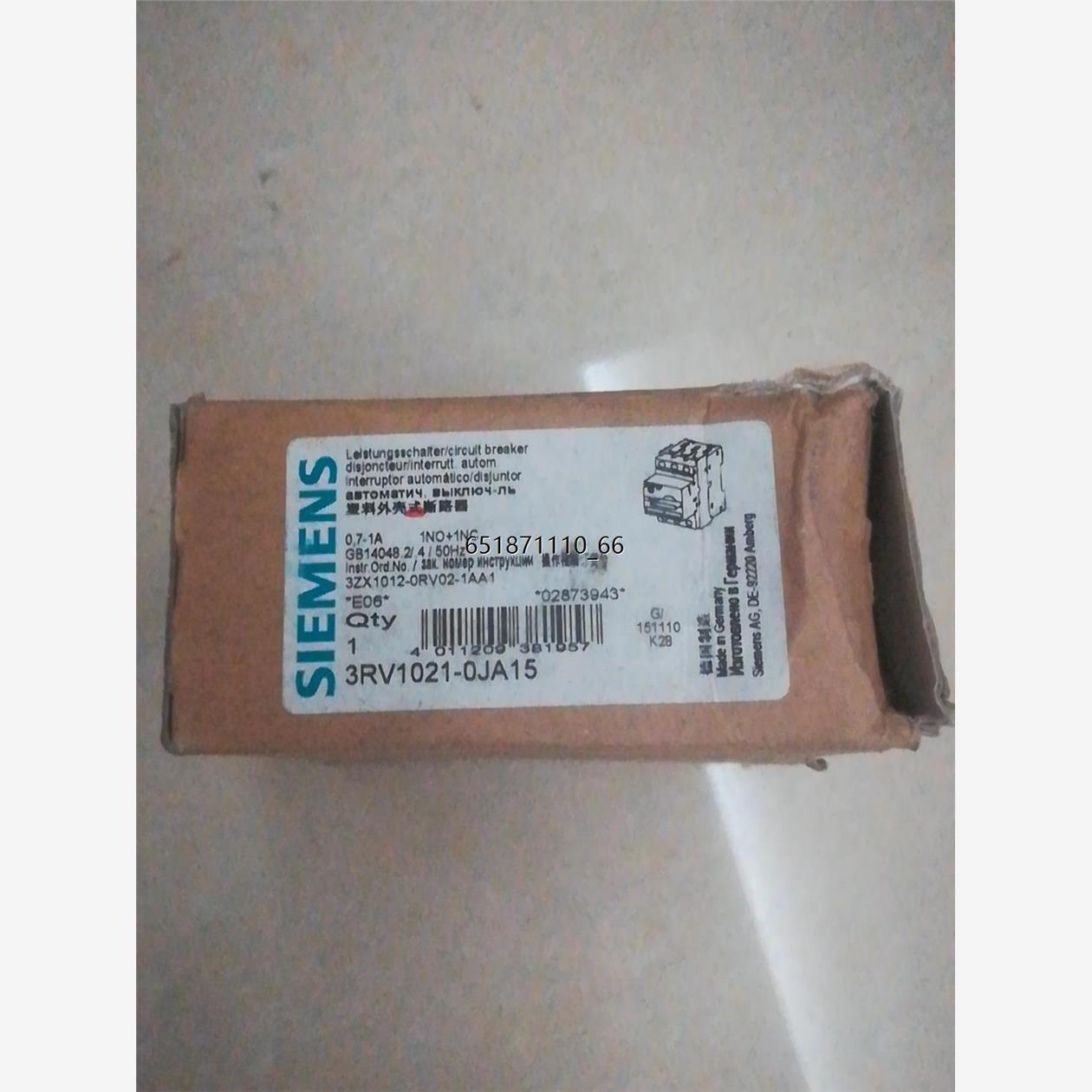 3RV1021-0JA15正品3RV102