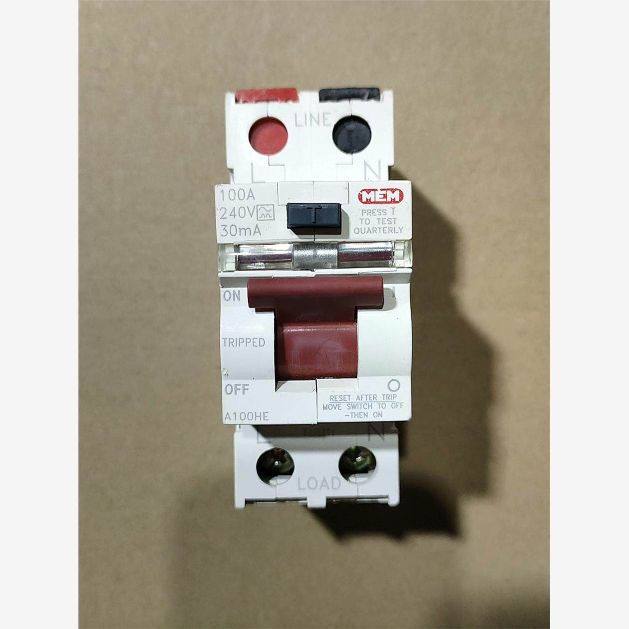 英国MEM漏电保护器100A 银触点 音响专线开关,正品拆机