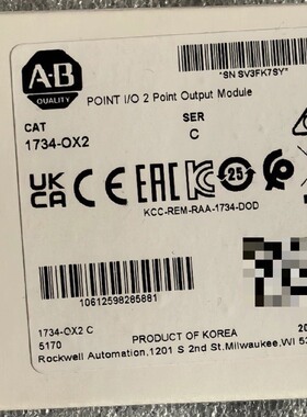 1734-OX2 罗克韦尔23年正品行货 原标未拆封 标价