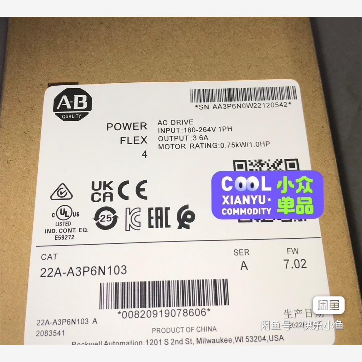 22A-A3P6N103未拆封现货