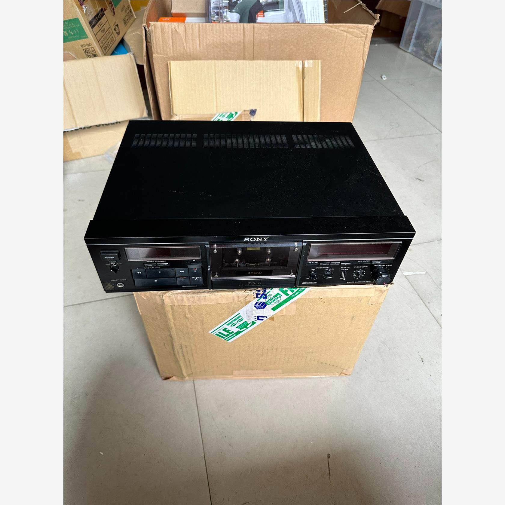 SONY TC-K333ESX三磁头录音卡座，100V电压。