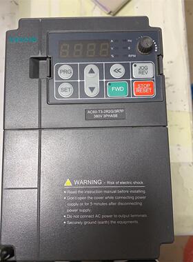 AC60-T3-2R2G/3R7P伟创2.2Kw重载型变频器