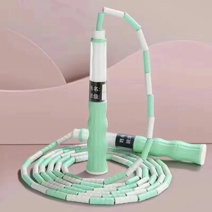 新款儿童竹节跳绳小学生幼儿园专用可调节跳绳初学可签名跳绳学校