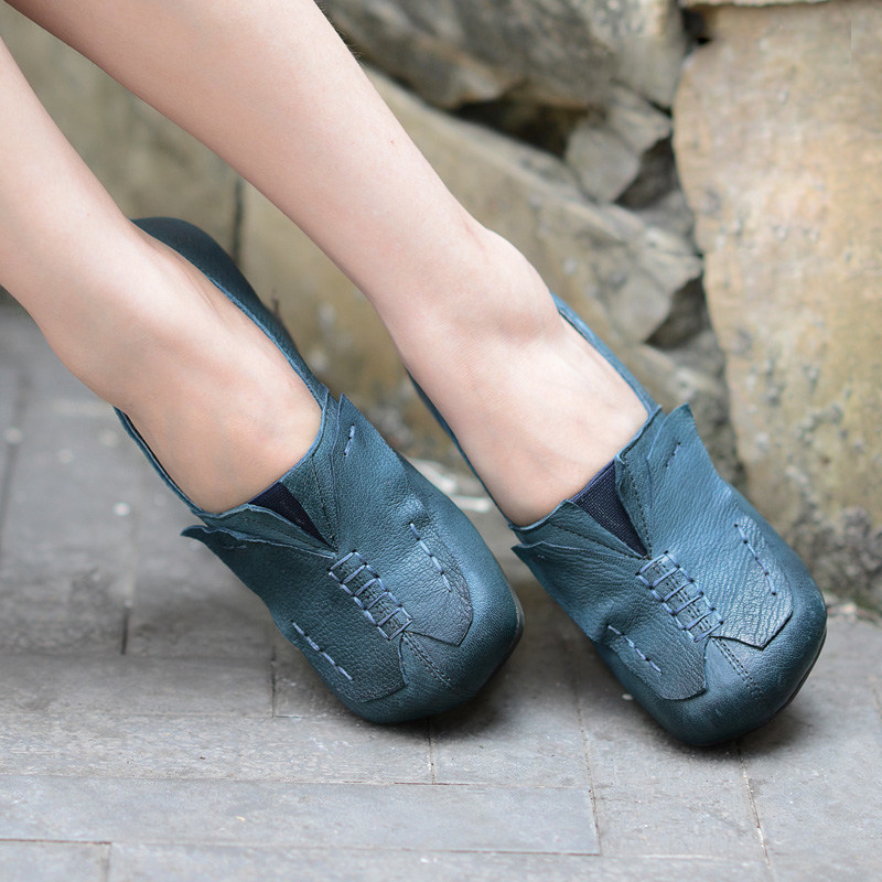 Accompanied New products Women's Shoes blue genuine leather High-heeled grace comfortable Single shoes manual Original With crude literaturein the Women's Shoes, Low shoes  category - from Buy2taobao.com to provide professional Taobao agent buy service