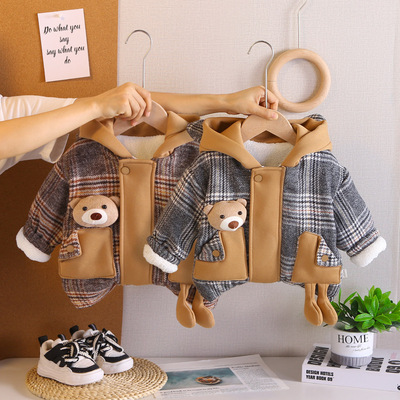 2025新款儿童棉衣冬季加绒加厚潮