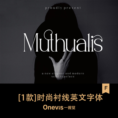 轻奢时尚英文字体安装包排版LOGO衬线设计素材otf下载ttf