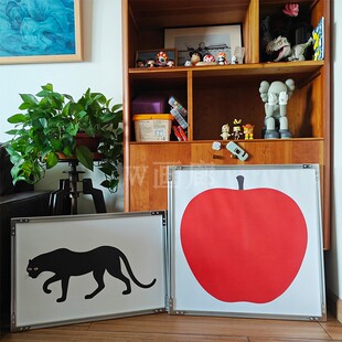 Enzo Mari包豪斯风客厅装饰画卡通动漫儿童房复古艺术组合壁挂画