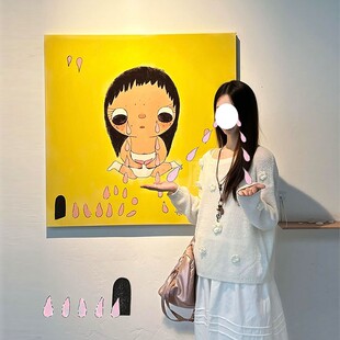 角闪石族族长 可爱yuy装饰画ins治愈系女孩卡通可爱少女卧室摆画