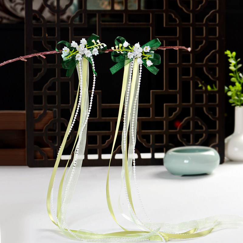 儿童汉服头饰绿色流苏小清新铃兰花配饰发夹公主古装飘带发夹发饰,饰品/流行首饰/时尚饰品新,发饰,淘宝优惠券,粉丝福利购,淘宝优惠卷